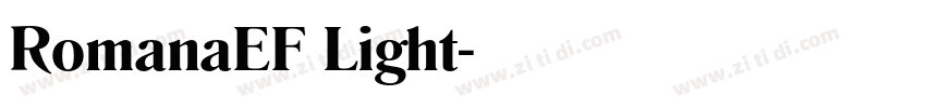 RomanaEF Light字体转换